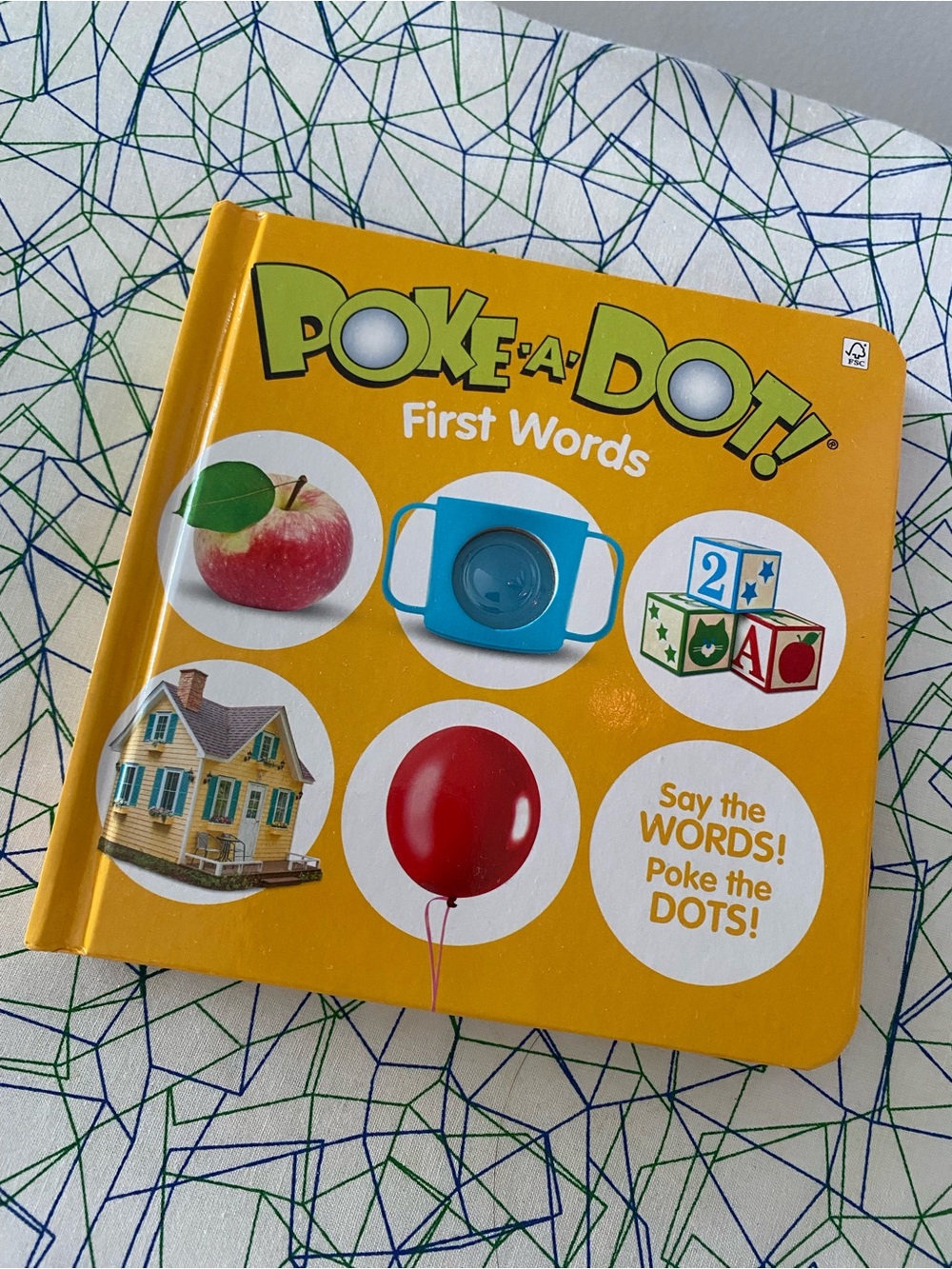 Melissa & Doug Poke-A-Dot First Words Interactive Popping Board Book Touch Senso